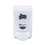 Deb White Curve 1 Liter Soap/Sanitizer Dispenser "Dean Supply"