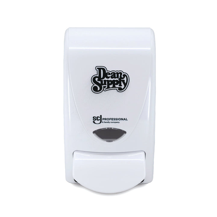 Deb White Curve 1 Liter Soap/Sanitizer Dispenser "Dean Supply" Deb