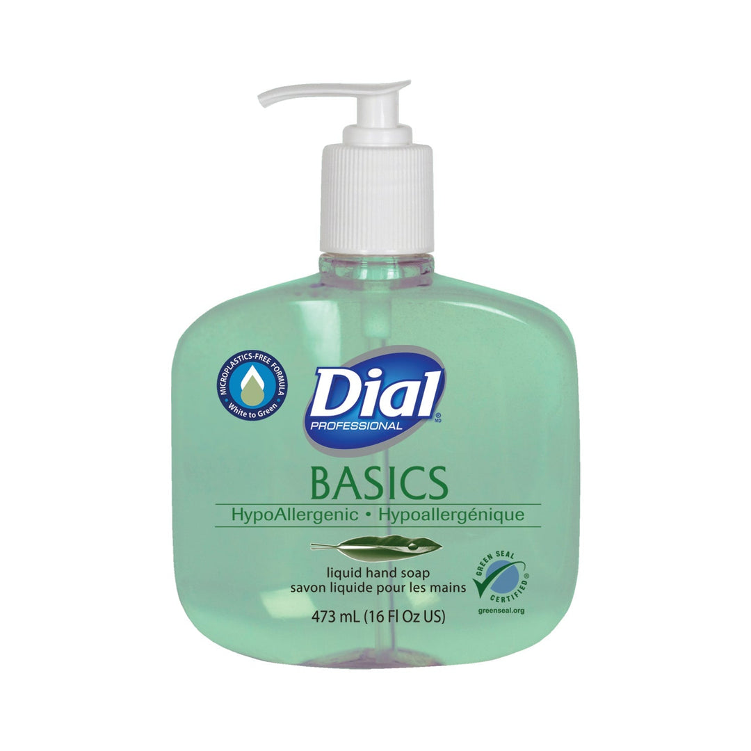 Dial 16 Oz Basics Hypoallergenic Green Liquid Hand Soap