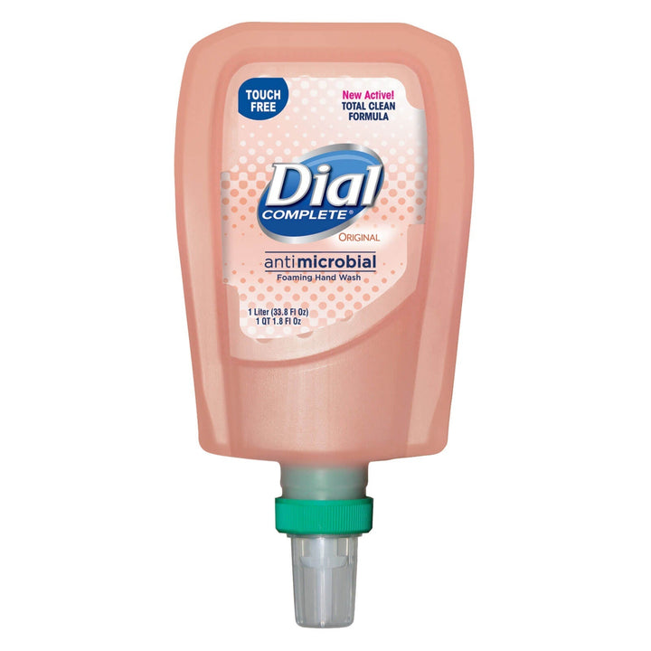 Dial Complete Original Antibacterial Foaming Hand Wash, FIT Universal Touch Free - 1L Dispenser Refill Dial