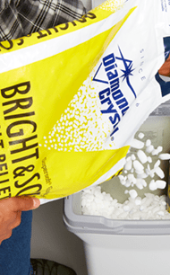 Diamond Crystals 40 LB Bright and Soft Water Softener Salt PelletsShopAtDean