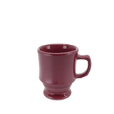 Diversified Ceramics DC125 8 oz Footed Stacking Mug BurgundyShopAtDean