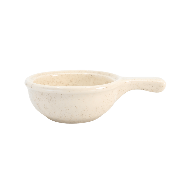 Diversified Ceramics DC26 13 oz Clear Speck Handled Soup BowlShopAtDean