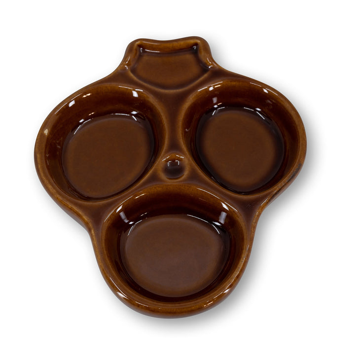 Diversified Ceramics DC417 3 Compartment Laredo Brown Relish Dish Diversified Ceramics