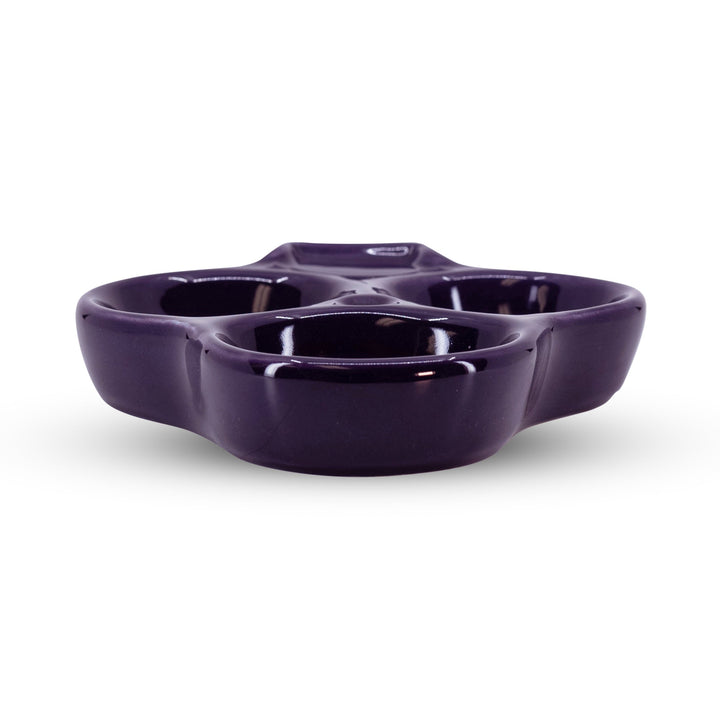 Diversified Ceramics DC417 3 Compartment Plum Relish Dish