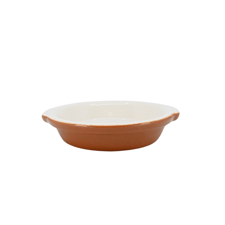 Diversified Ceramics DC435 14 oz Shirred Egg Hotel Brown and WhiteShopAtDean