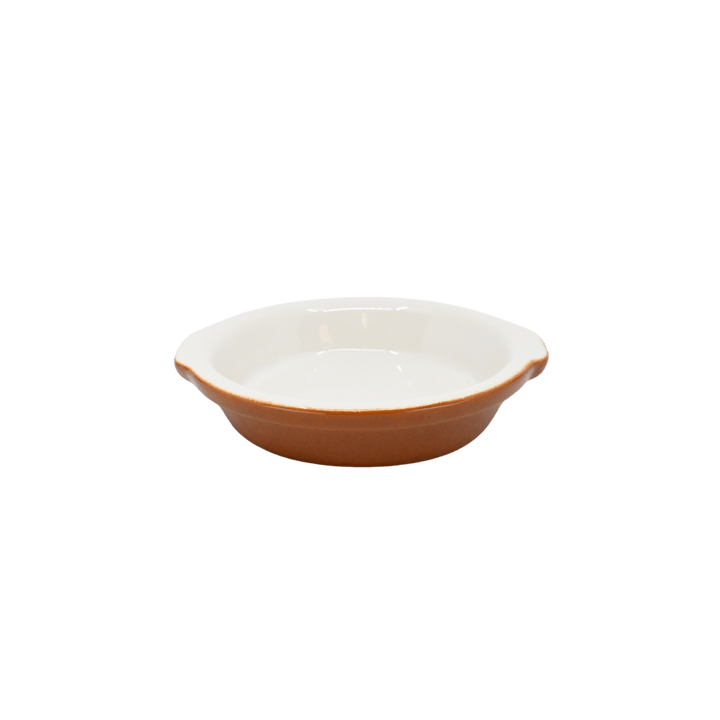 Diversified Ceramics DC435 14 oz Shirred Egg Hotel Brown and WhiteShopAtDean