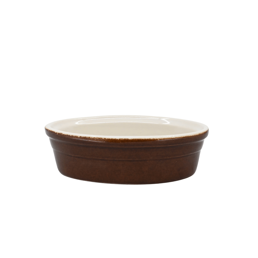 Diversified Ceramics DC517 12 oz Oval Baker Laredo Brown and WhiteShopAtDean