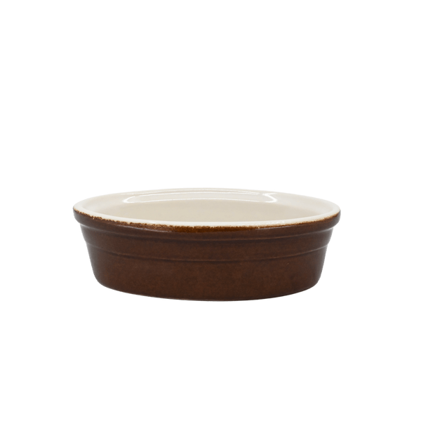 Diversified Ceramics DC517 12 oz Oval Baker Laredo Brown and WhiteShopAtDean