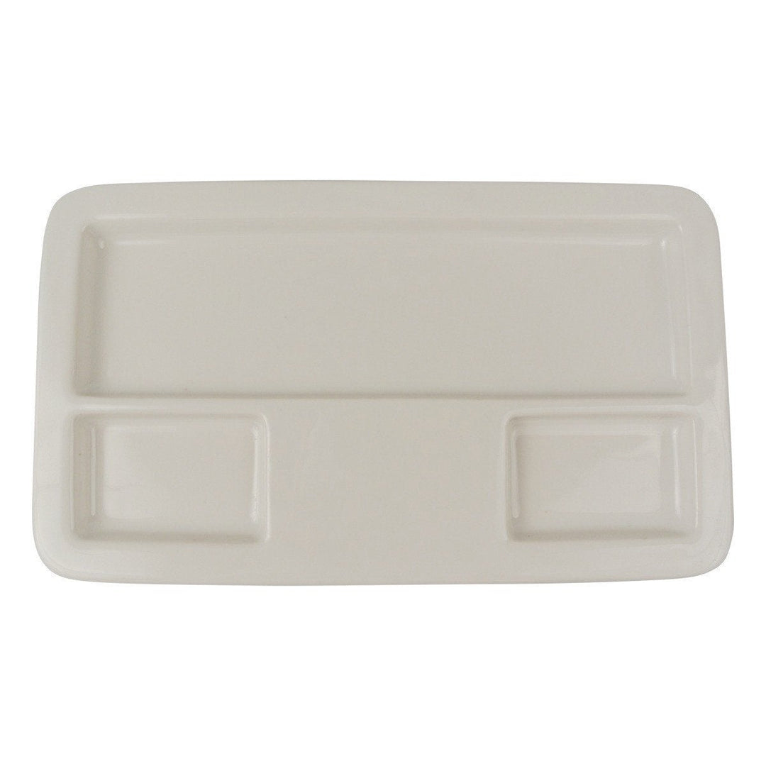 Diversified Ceramics DC860 3 Compartment Dish White Diversified Ceramics