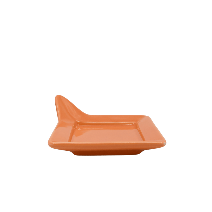 Diversified Ceramics DC892 Pumpkin Handled Square Plate 4 - 7/8"ShopAtDean
