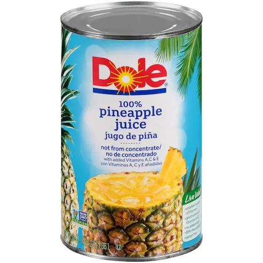 Dole 46 Oz Pineapple Juice Can Dole