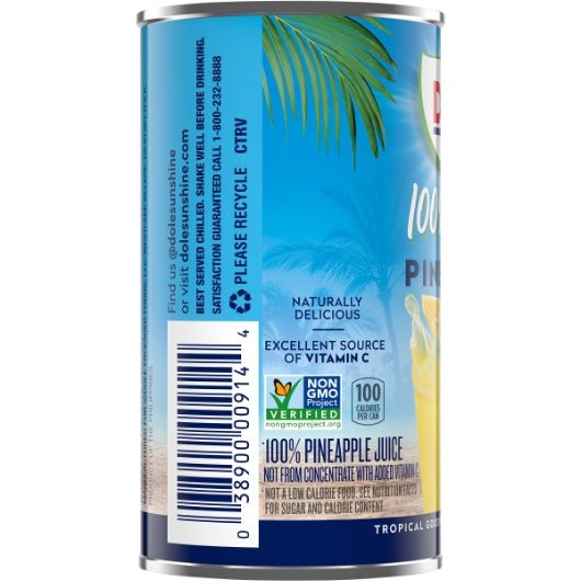 Dole 6 oz Pineapple Juice Can 48/CaseShopAtDean