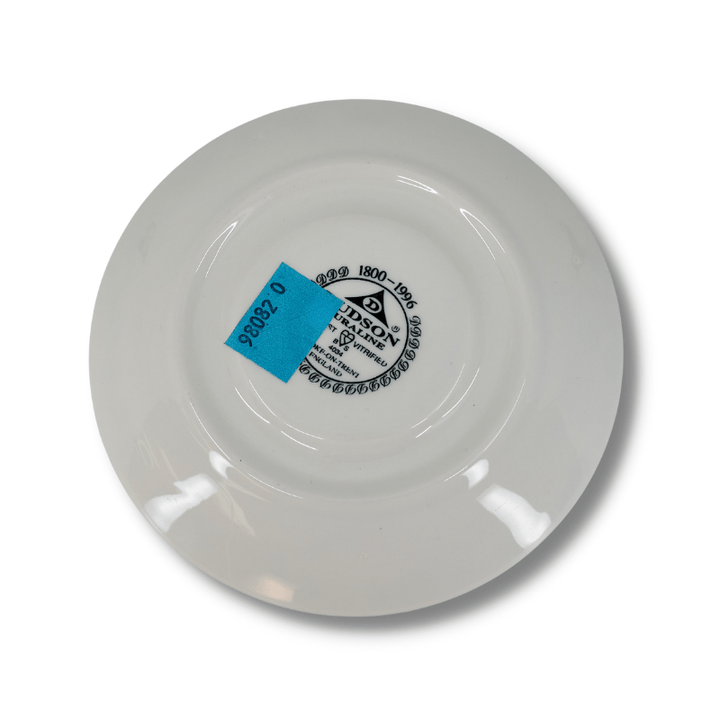 Dudson Duraline Stroke on Trent White with Blue Line Saucer 4.5"