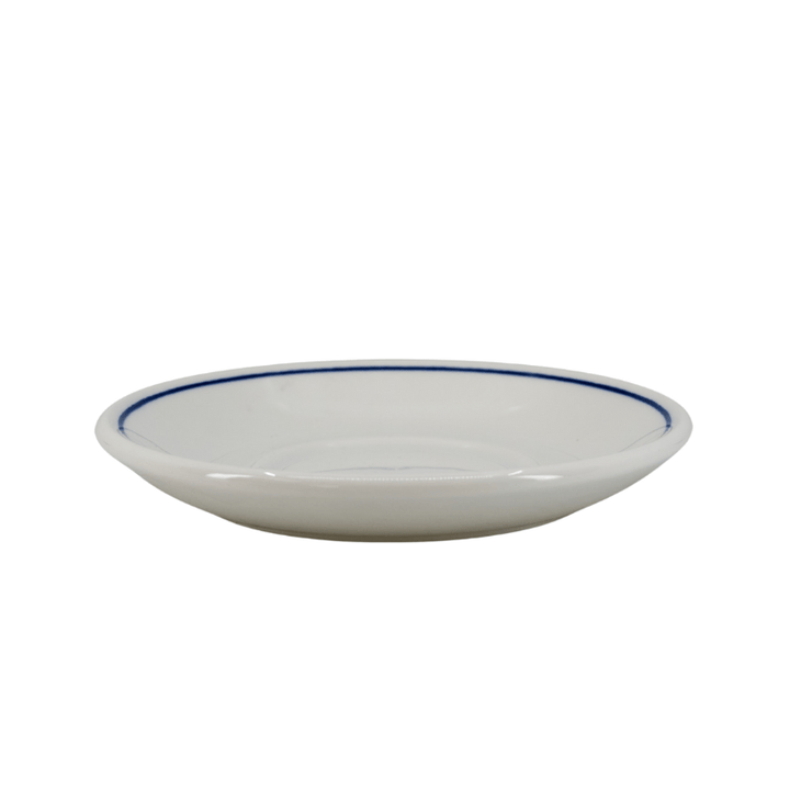 Dudson Duraline Stoke on Trent White with Blue Line Saucer 4.5" Dudson