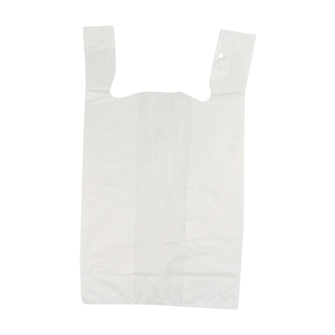 Duro Jumbo White T-Shirt Bag 13" x 10" x 23" 1000 Count