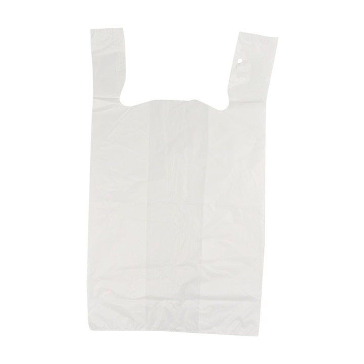 Duro Jumbo White T-Shirt Bag 13" x 10" x 23" 1000 Count ShopAtDean