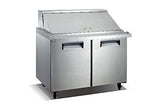 Adcraft USSL-2D/60 U-Star 2 Door 60" Wide Salad/Sandwich Prep Table