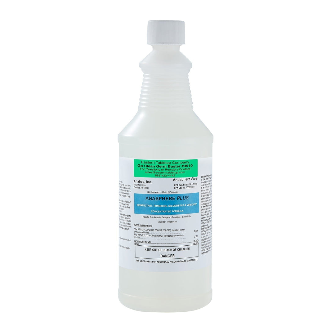 Eastern Tabletop 3510 Organic Germbuster Sanitizer Quart ShopAtDean