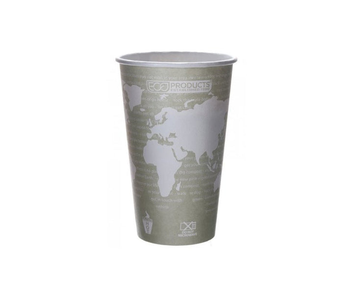 Eco-Products EP-BHC16-WA 16 Oz World Art Paper Hot Cup 1000/Case Eco-Products