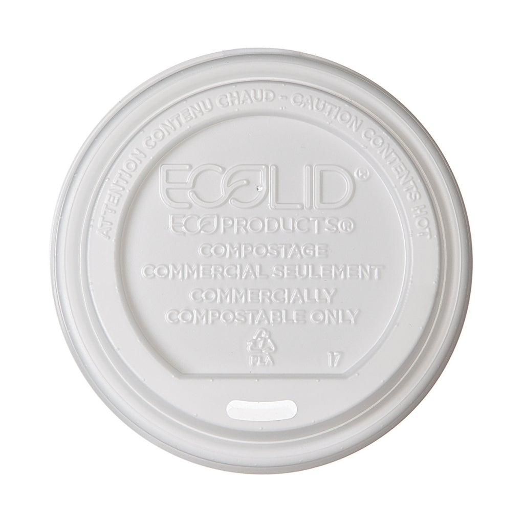 Eco-Products EP-ECOLID-W 10-20 Oz Lid For World Art Hot Cups 800/Case