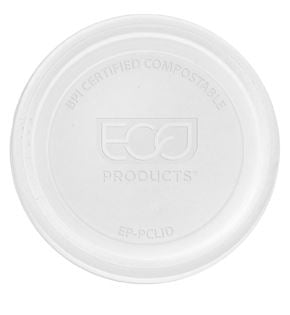 Eco-Products EP-PCLID Clear Round Compostable Portion Cup Lid Eco-Products