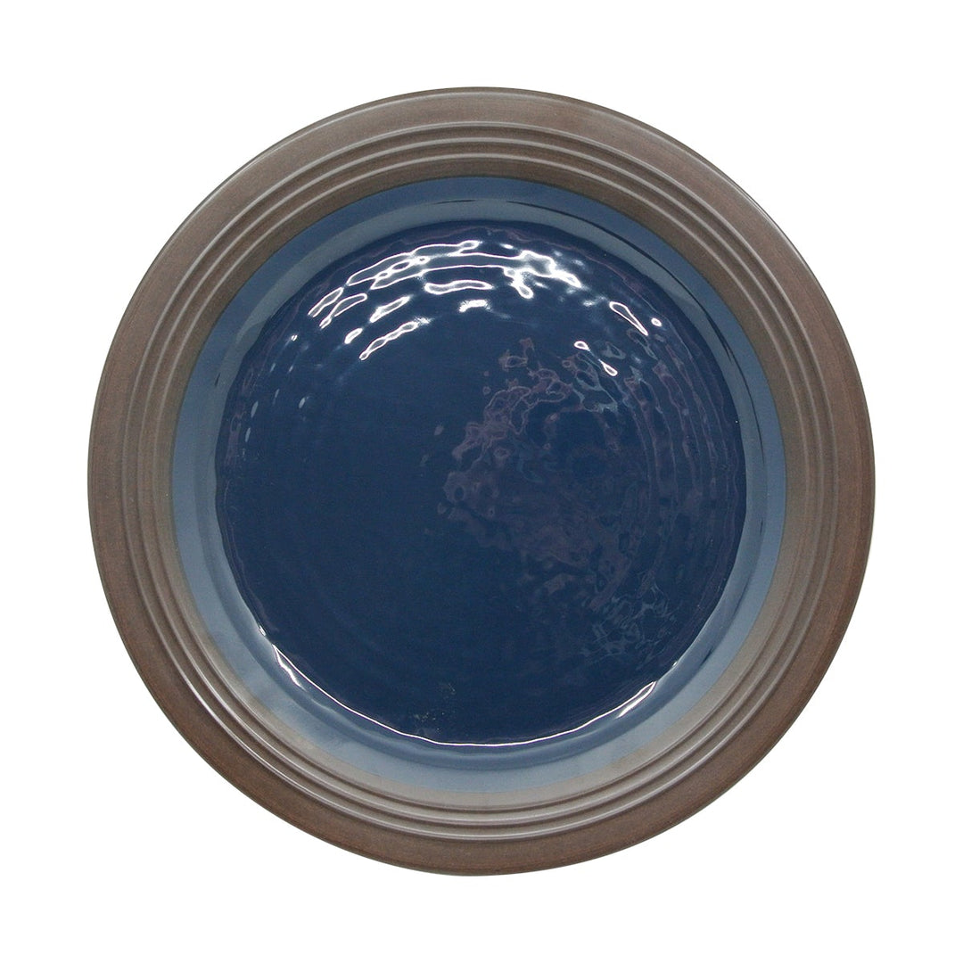 EGS D1098GM-LAP/CH 11" Chocolate and Lapis Durango Round Two-Tone Plate