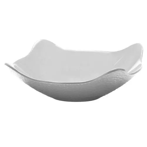 EGS M11SQPT-NW 2 qt White Square Pebble Bowl Elite Global Solutions