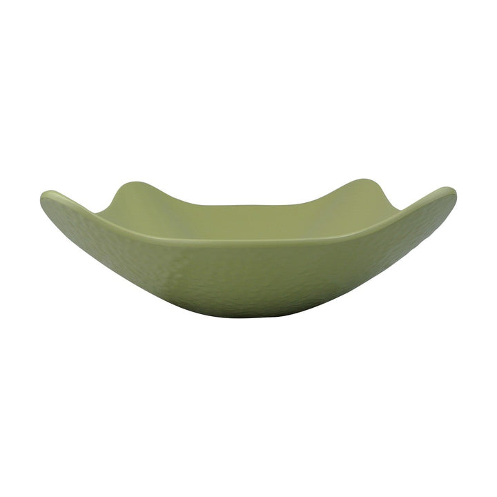 EGS M11SQPT-WWG 2 qt Square Pebble Weeping Willow Green Bowl Elite Global Solutions