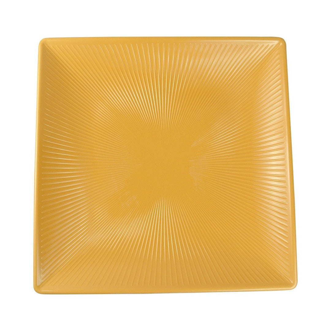 EGS M11SQT-Y 11" Square Yellow Sunburst Tray Elite Global Solutions
