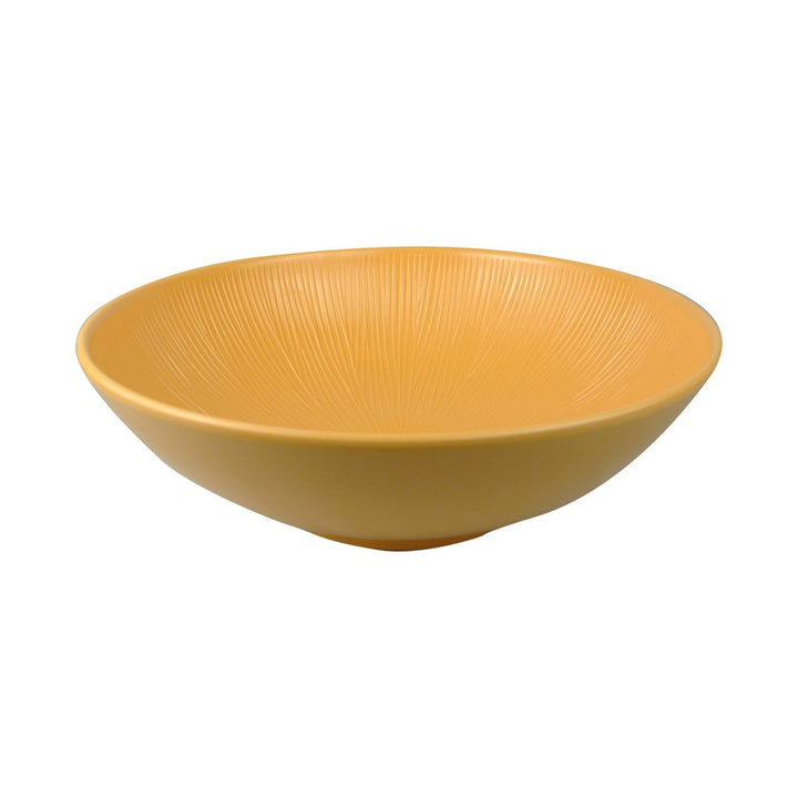 EGS M13R4T-Y 5.25 qt Large Yellow Round Sunburst Bowl Elite Global Solutions