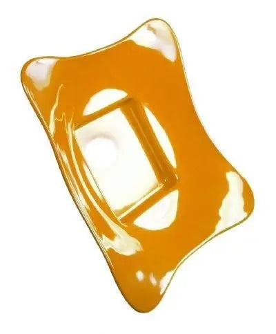 EGS M14SQW-Y 14" Square Bowl with Base - Yellow Elite Global Solutions