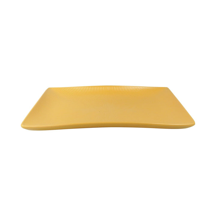 EGS M1711RCT-Y 16.75" x 10.75" Yellow Rectangular Sunburst Tray Elite Global Solutions