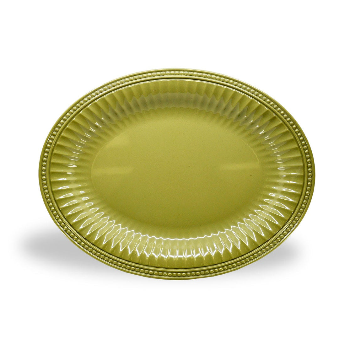 EGS M1713OV-WWG 17" x 13" Weeping Willow Green Oval Platter