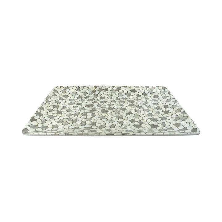 EGS M1811RC-RRG 18" Gray River Rock Rectangle Platter Elite Global Solutions