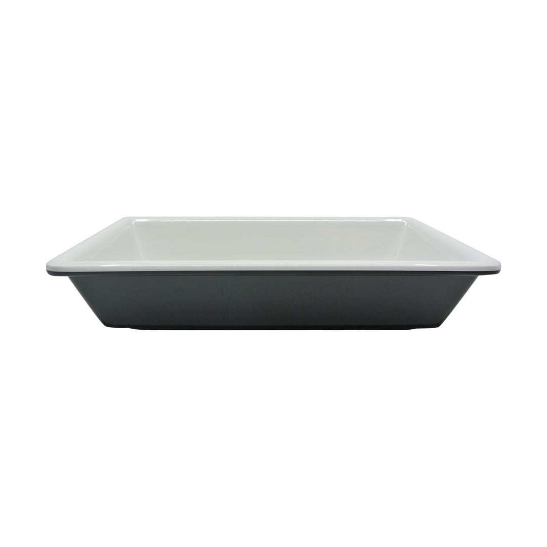 EGS M610RC2T-BW 9.75" x 5.75" Black and White Rectangle Bowl Elite Global Solutions