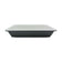 EGS M610RC2T-BW 9.75" x 5.75" Black and White Rectangle Bowl