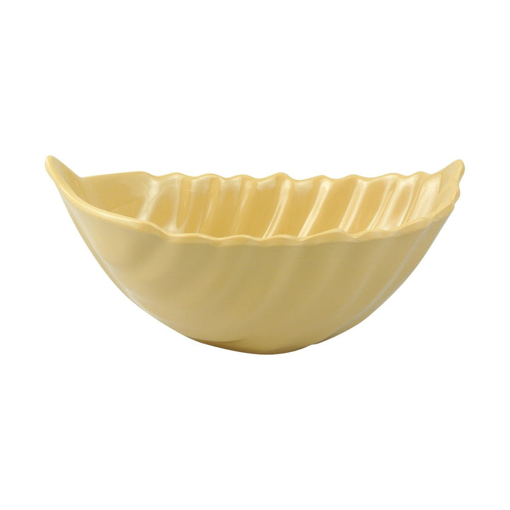 EGS M82L-FL 24 oz Beige Leaf Bowl Elite Global Solutions