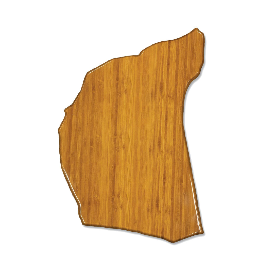 EGS QS1913-BBG Faux Bamboo 19" x 13" Irregular Shape Display Platter Elite Global Solutions