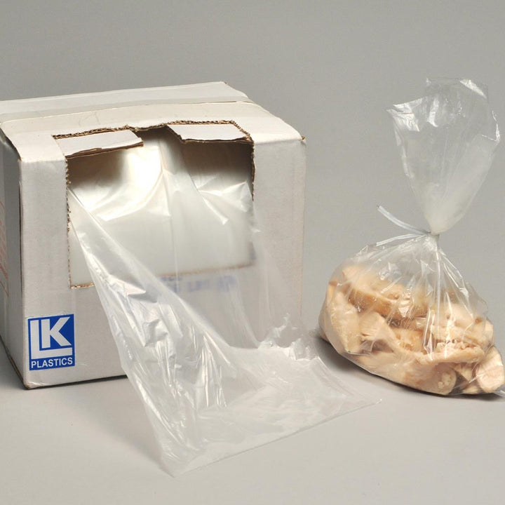 Elkay Plastics BOR121824 18" x 24" Poly Bags On Roll with Twist Ties, 250/Roll Elkay Plastics