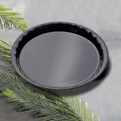 EMI-Yoshi EMI-720B 12" Round Black Conserve Tray EMI-Yoshi