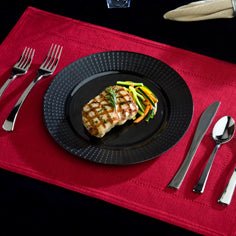 EMI-Yoshi EMI-MJP9 9" Black Majestic Dinner Plate EMI-Yoshi