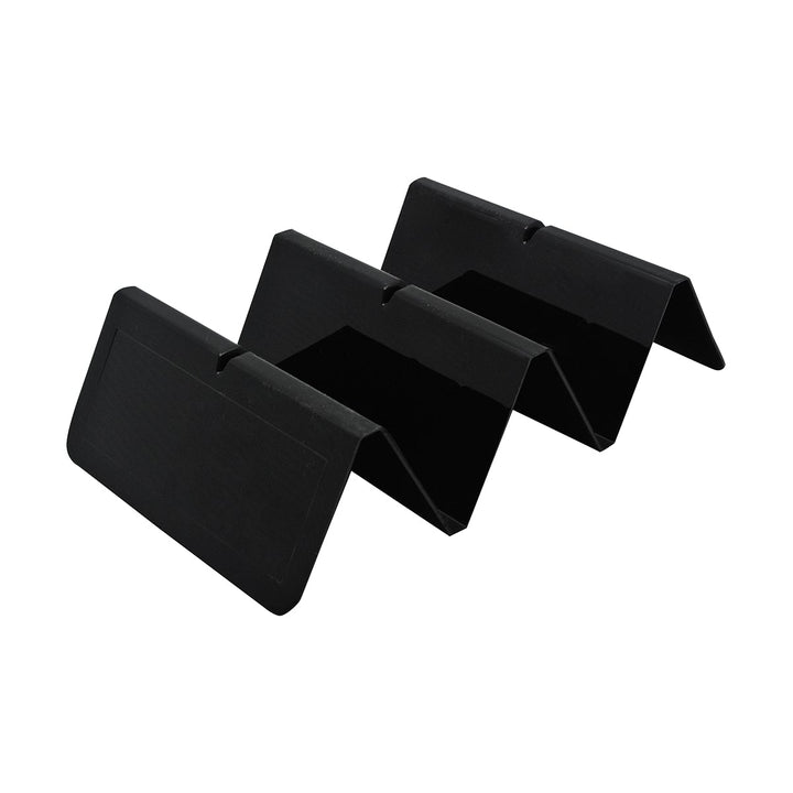 EMI-Yoshi EMI-TH23B Black Plastic 2-3 Compartment Taco Holder EMI-Yoshi