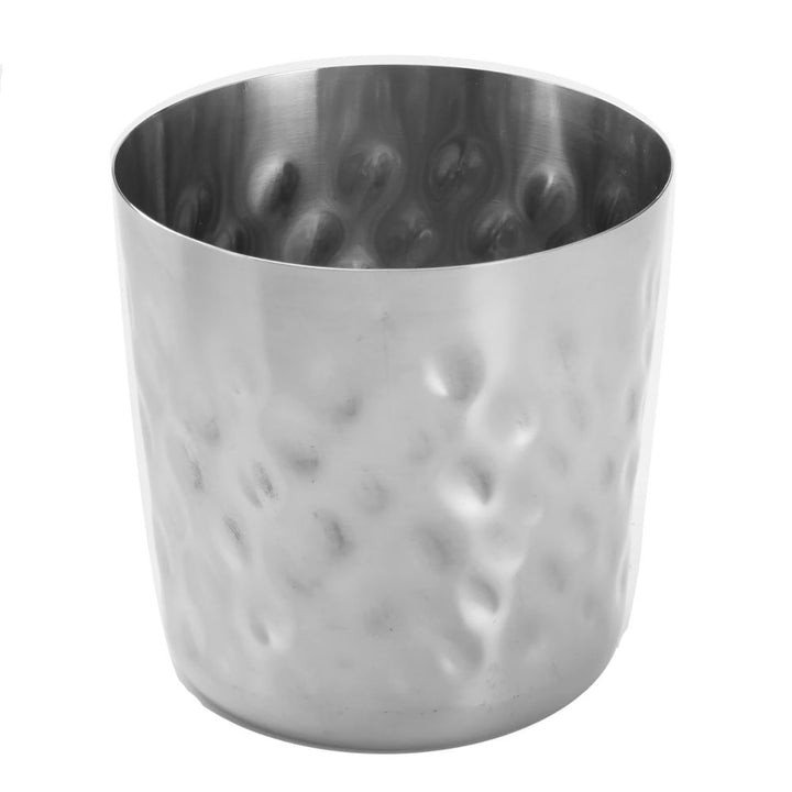 American Metalcraft FFHM37 Stainless Steel Satin/Hammered Finish Fry Cup