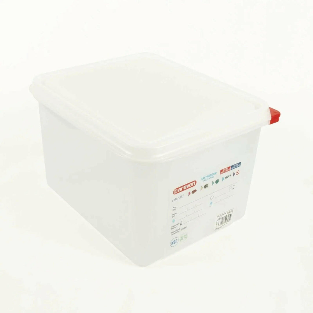 Araven 03035 1/2 Size 13.2 Quart 8" Food Pan with Airtight Lid Araven