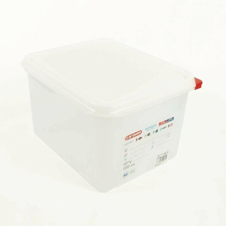 Araven 03035 1/2 Size 13.2 Quart 8" Food Pan with Airtight Lid Araven