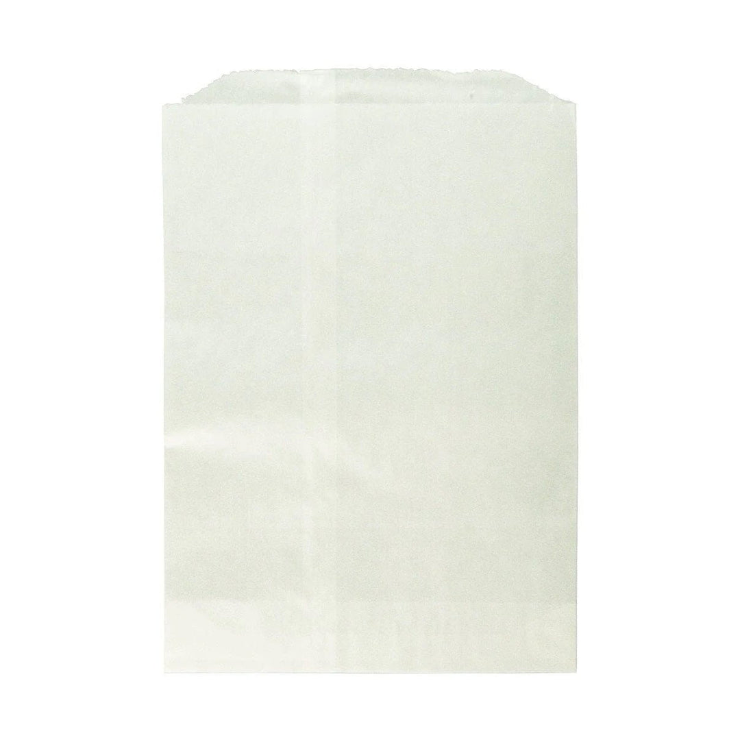Flat 1 Lb White Glassine Bags (121)