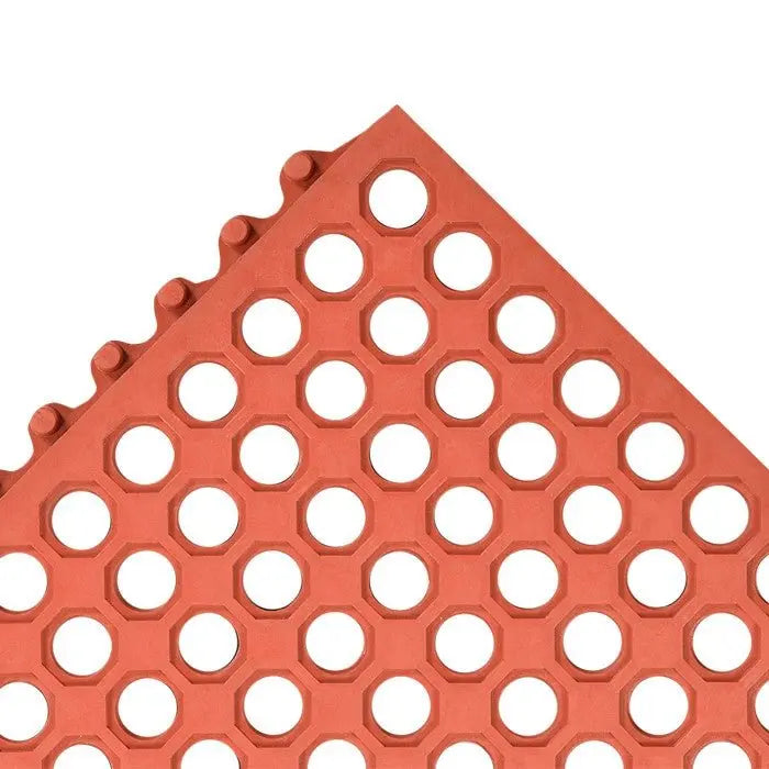 Cactus Floor Mat 3x3 Red Grease Resistant Mat Cactus