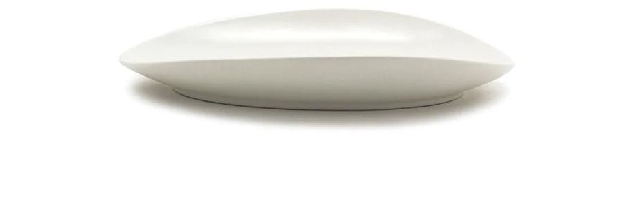 FOH SPT055BEP20 14.5" Tides Oval Scallop Plate Front of the House