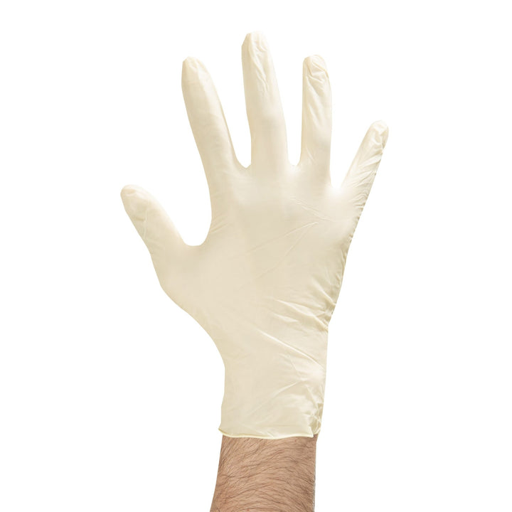 Food Handler 100 - 204 Medium Lightly Powdered Latex GlovesShopAtDean